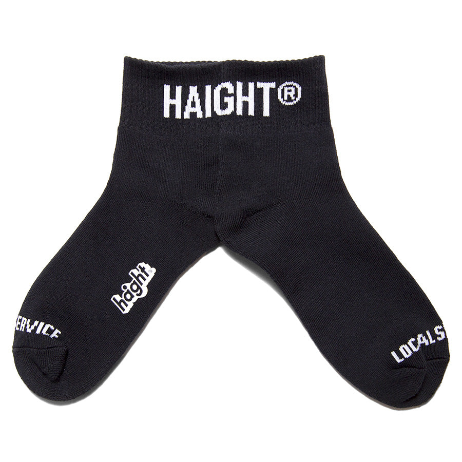 HAIGHT ロゴソックス ブラック 平置き