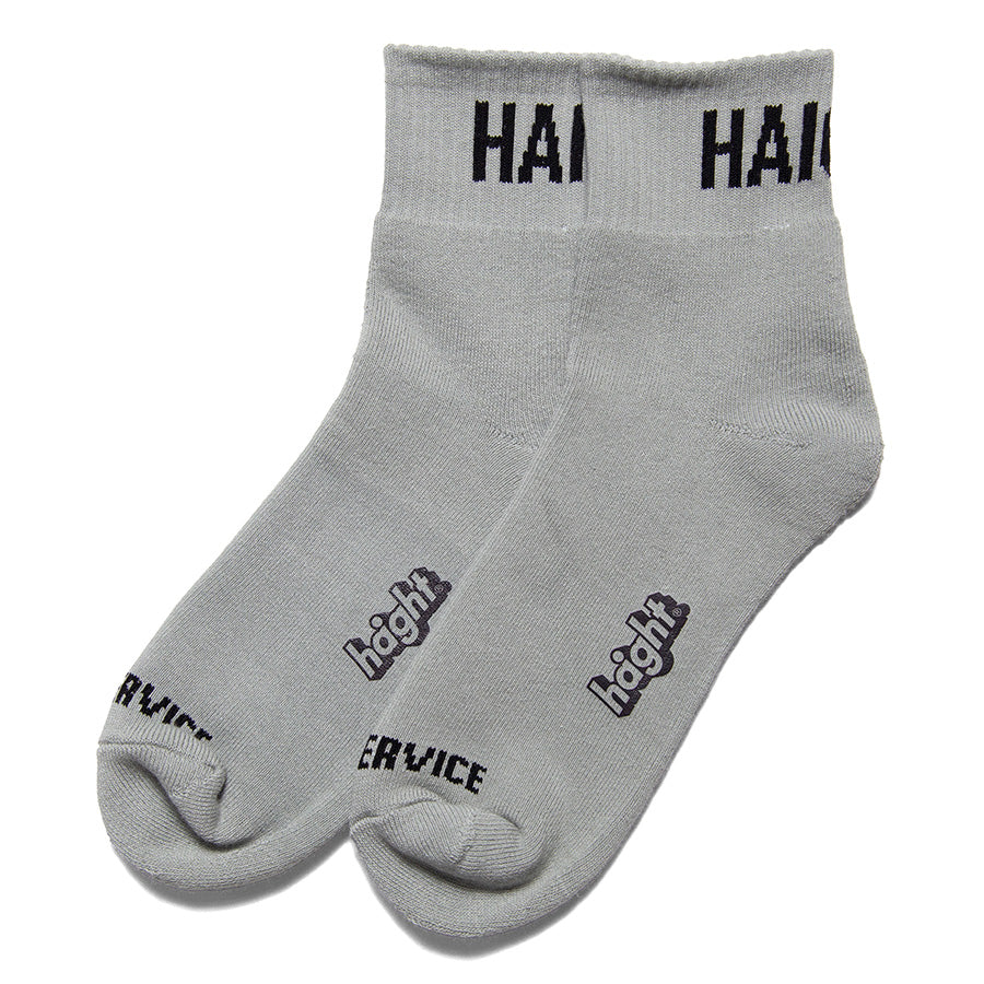 HAIGHT LOW-CUT LOGO SOCKS グレー