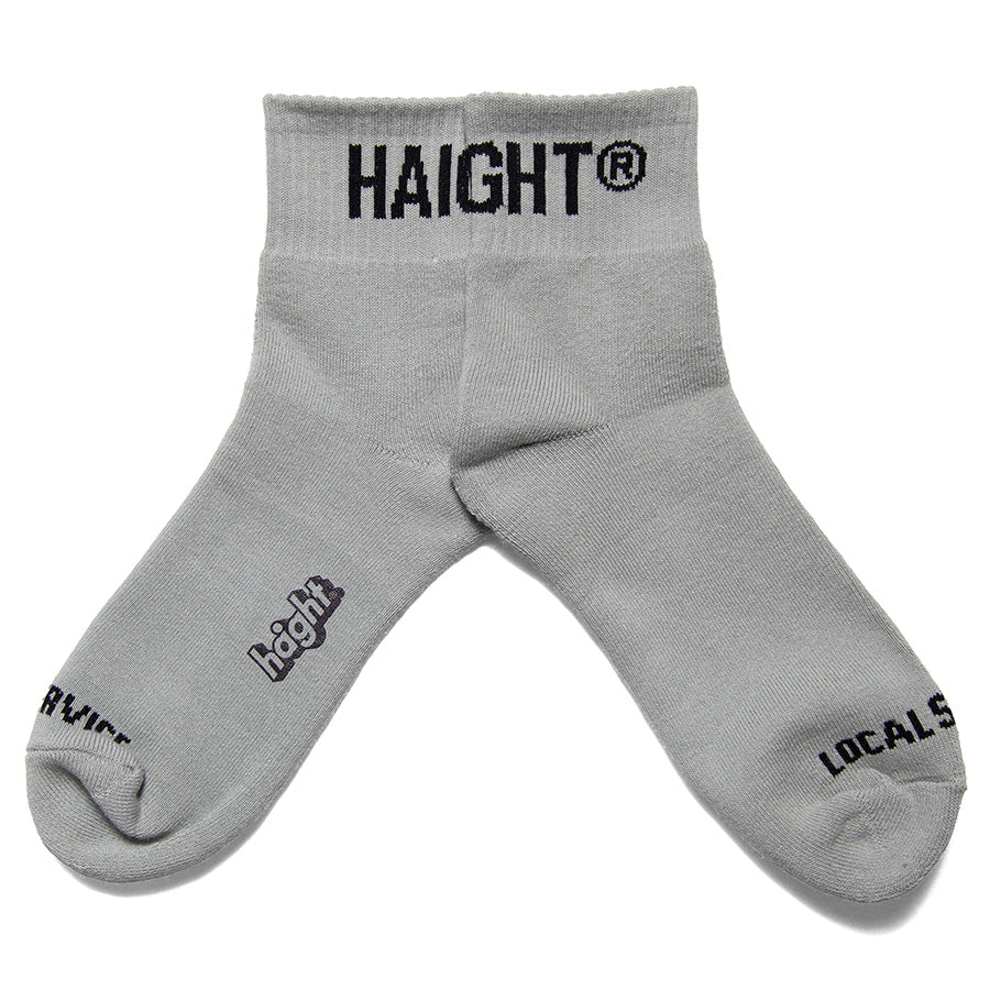 HAIGHT ロゴソックス グレー 平置き