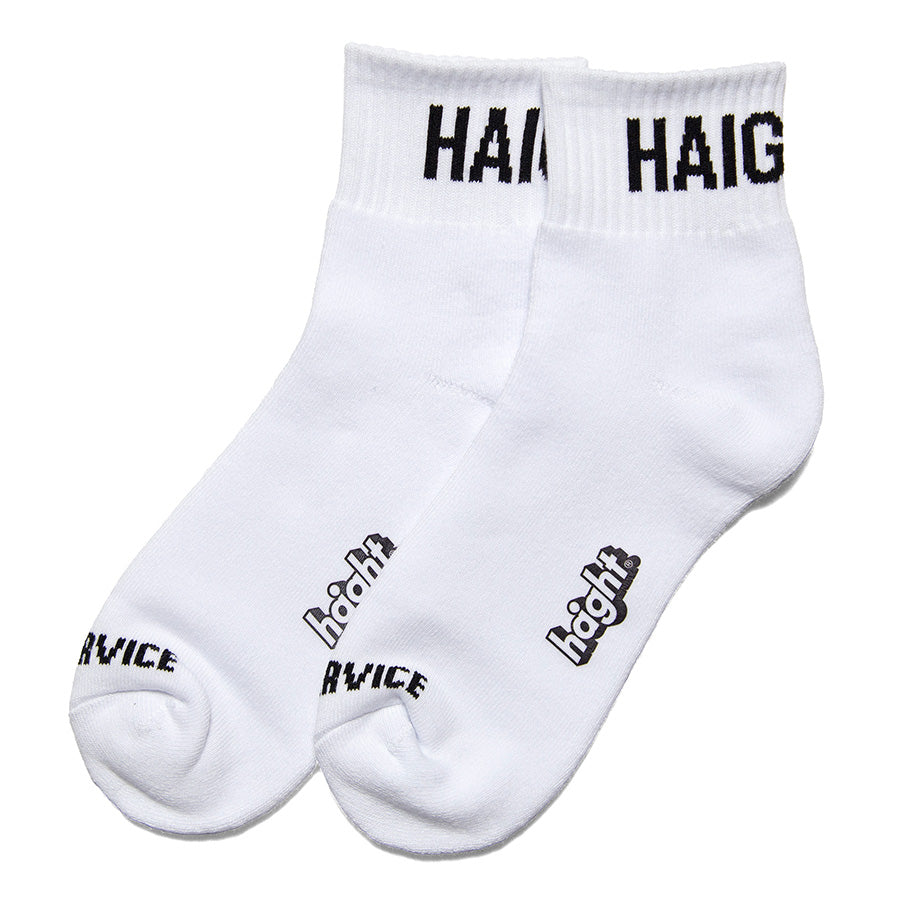 HAIGHT LOW-CUT LOGO SOCKS ホワイト