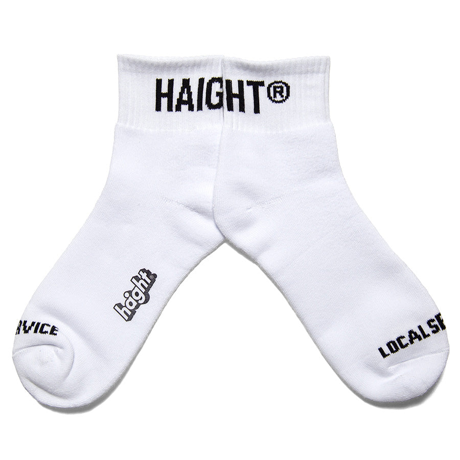 HAIGHT ロゴソックス ホワイト 平置き