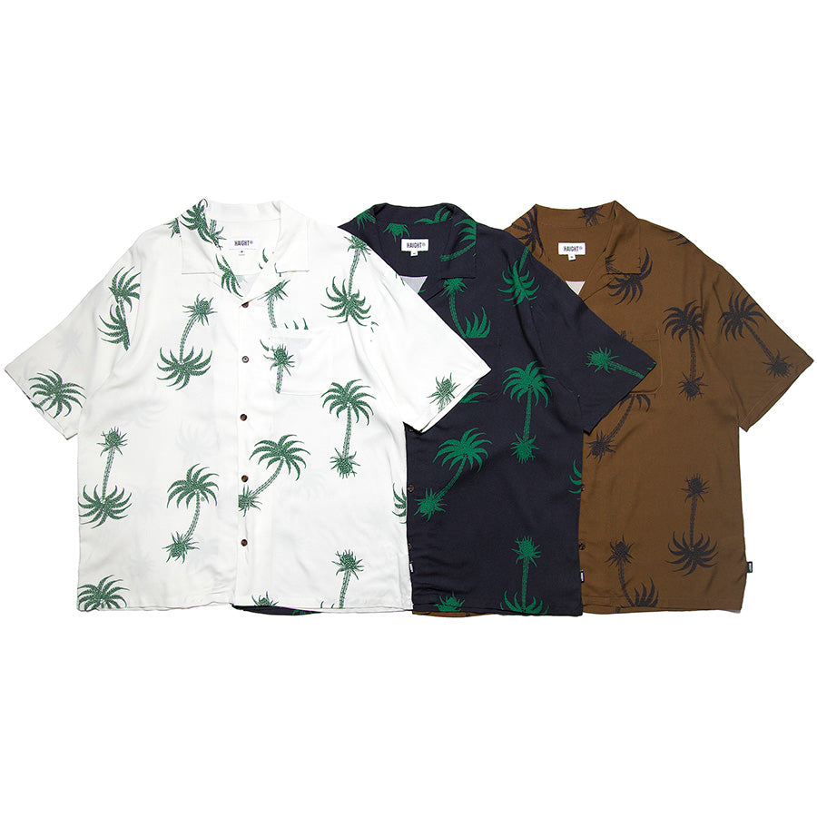 HAIGHT LVC LOUD TREE RAYON SHIRT ホワイト ブラック ブラウン