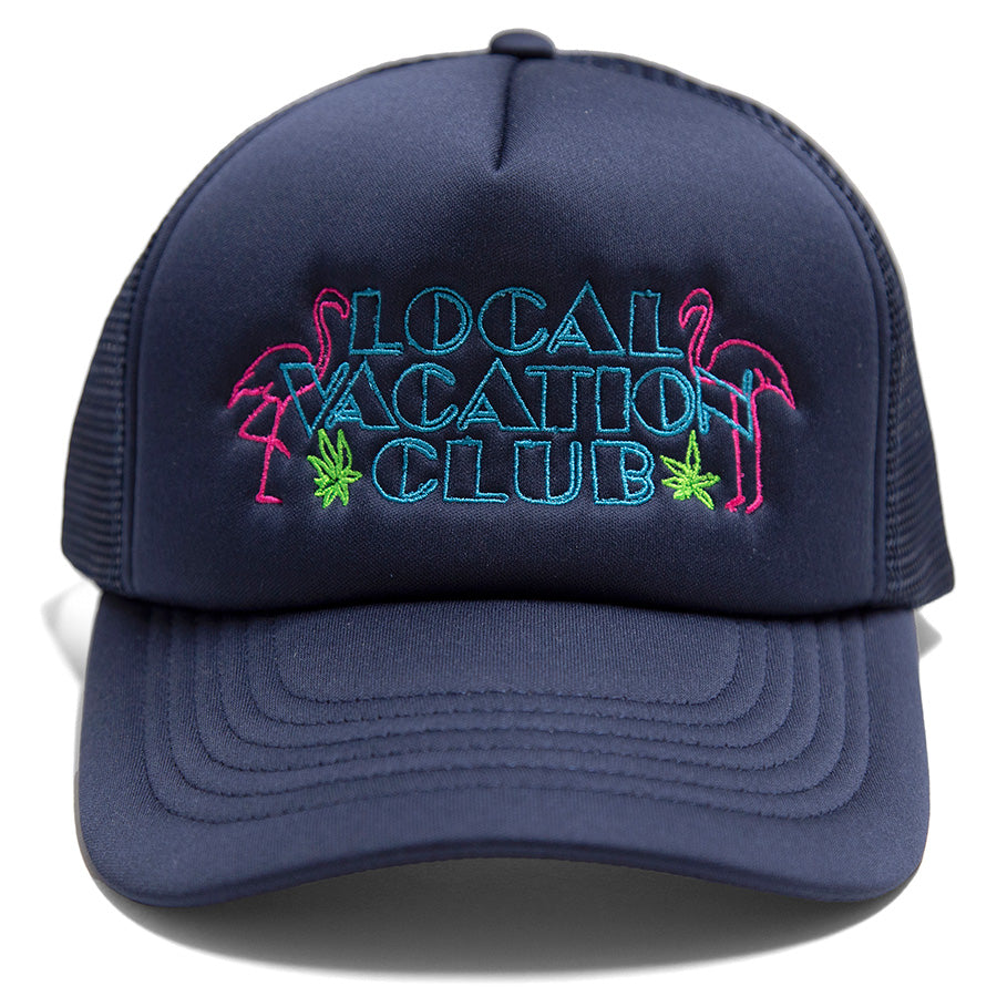 HAIGHT LVC NEON LIGHT MESH CAP ネイビー 正面