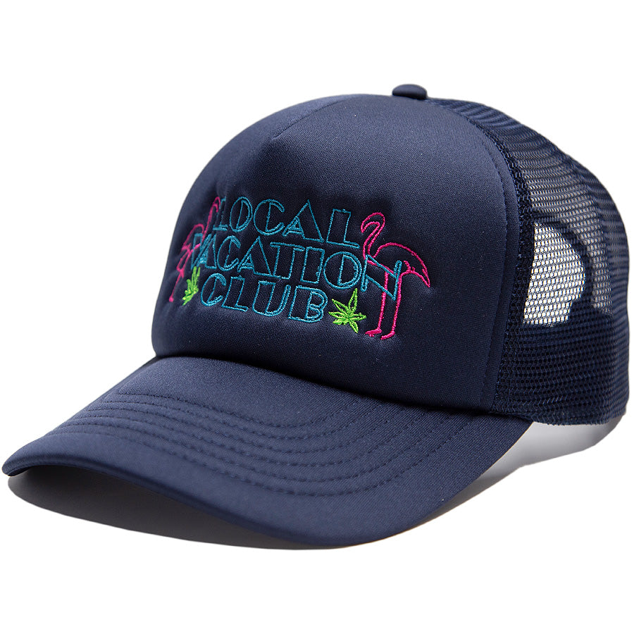 HAIGHT LVC NEON LIGHT MESH CAP ネイビー 左斜め