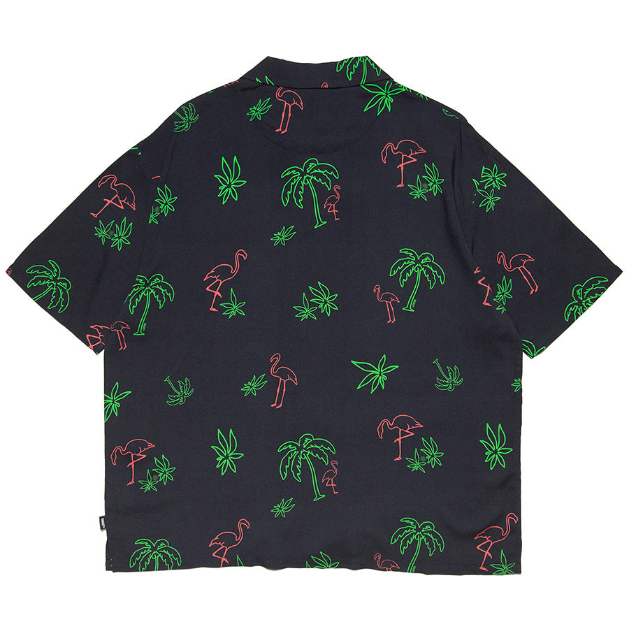 HAIGHT LVC NEON LIGHT RAYON SHIRT ブラック 背面
