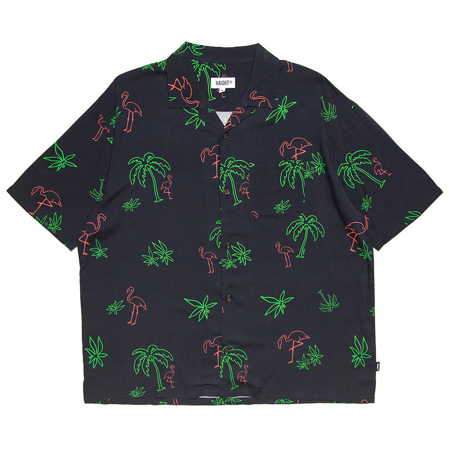 HAIGHT LVC NEON LIGHT RAYON SHIRT ブラック 正面