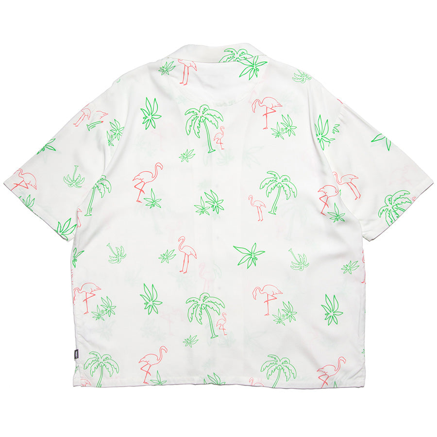 HAIGHT LVC NEON LIGHT RAYON SHIRT ホワイト 背面