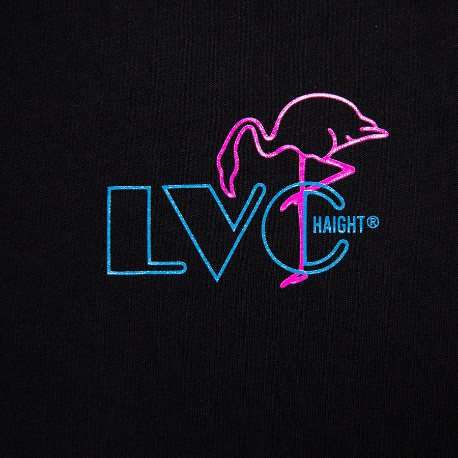 HAIGHT LVC NEON LIGHT Tee ブラック 左胸ロゴプリント