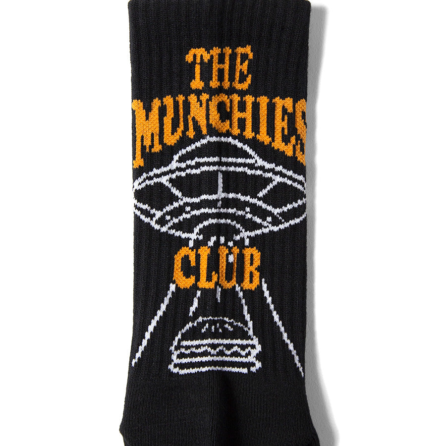 HAIGHT M.C BURGER SOCKS ソックス ブラック ふくらはぎグラフィック詳細 HTAW-267005