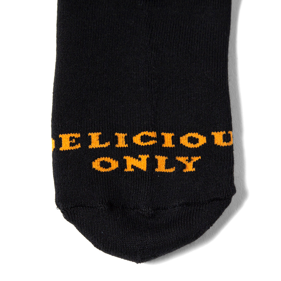 HAIGHT M.C BURGER SOCKS ソックス ブラック つま先ロゴ詳細 HTAW-267005