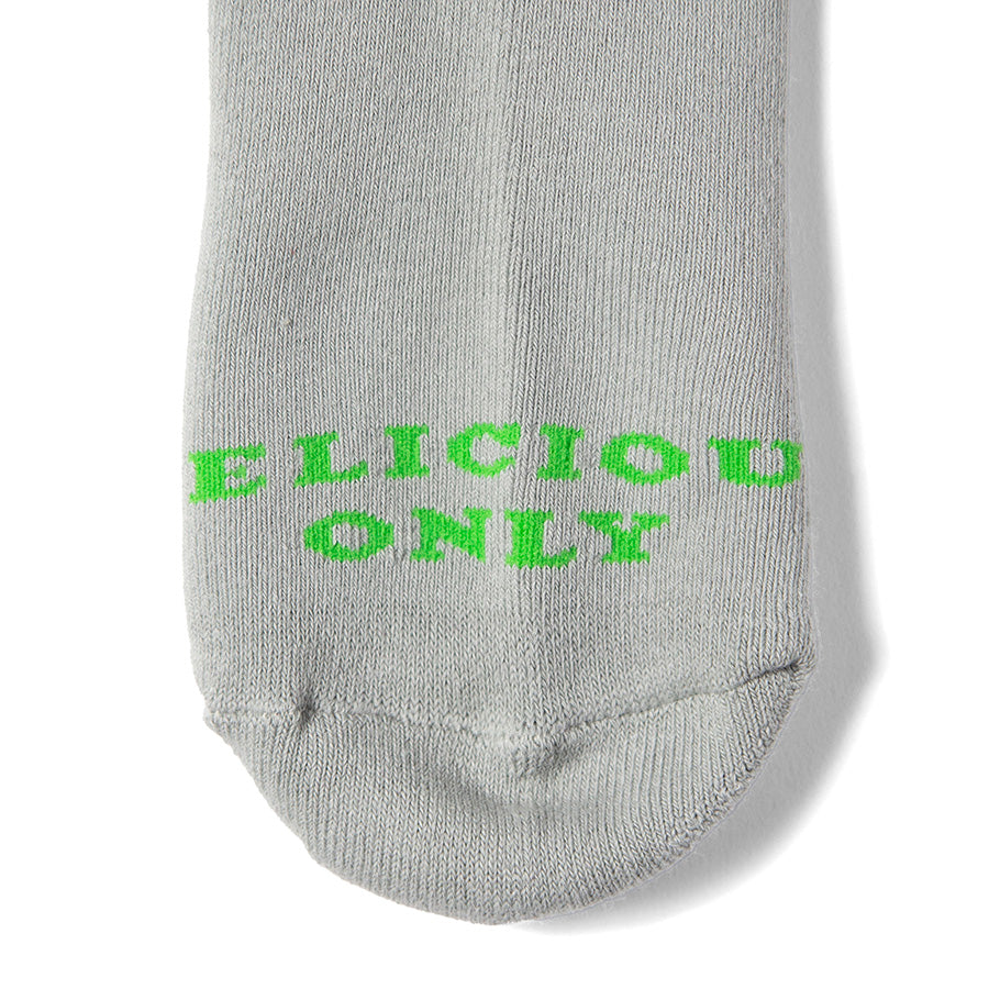 HAIGHT M.C BURGER SOCKS ソックス グレー つま先ロゴ詳細 HTAW-267005