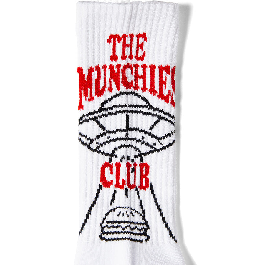HAIGHT M.C BURGER SOCKS ソックス ホワイト ふくらはぎグラフィック詳細 HTAW-267005