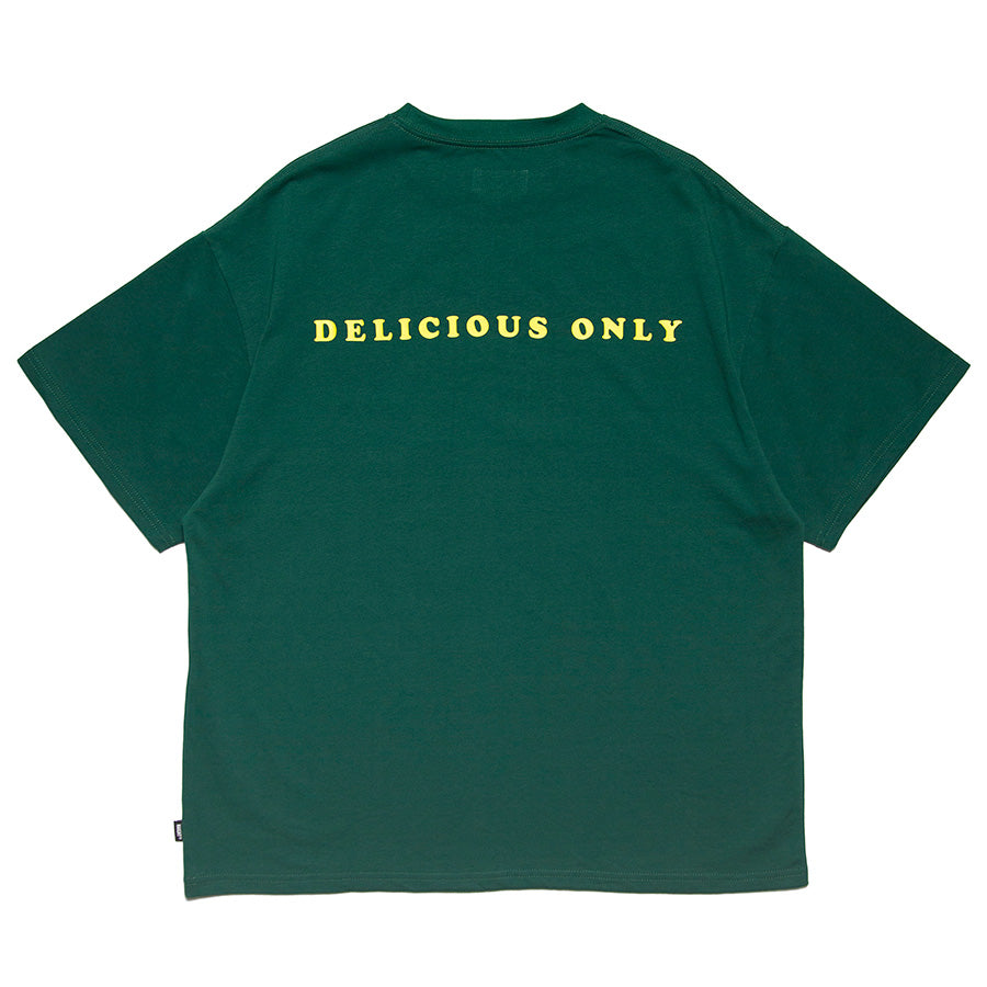 HAIGHT M.C BURGER TEE Tシャツ グリーン 平置き背面 HTAW-261002