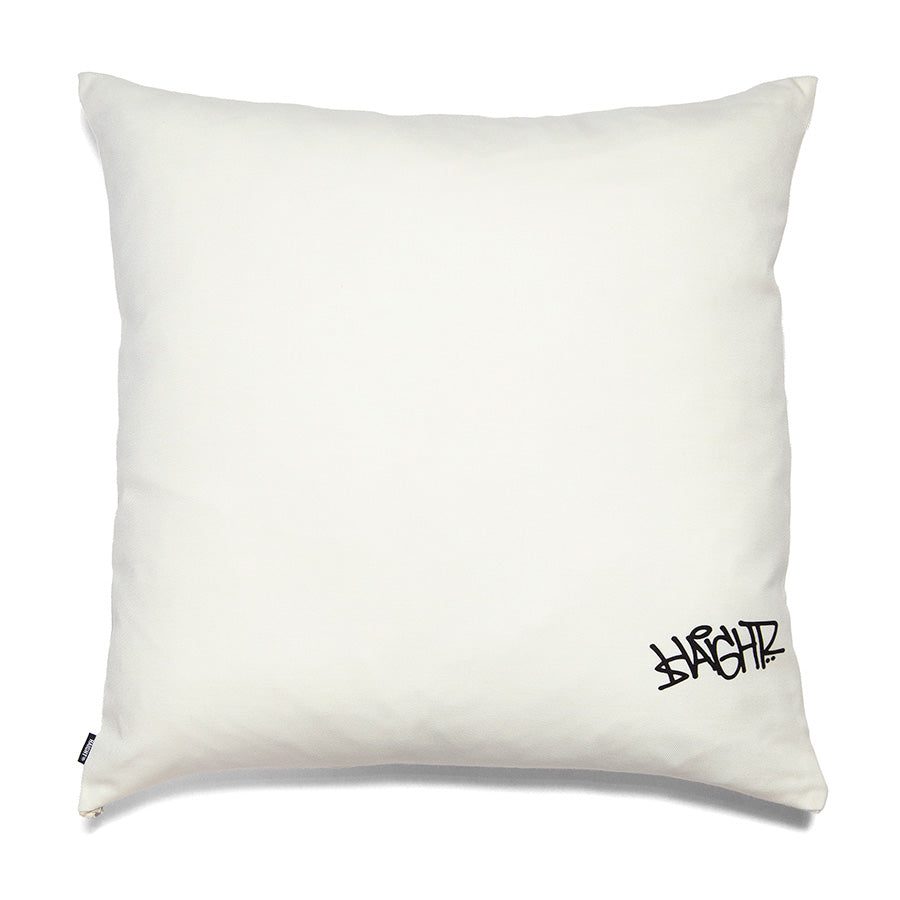 HAIGHT MUNCHIES CLUB CUSHION ft.CASPER クッション ホワイト 背面 平置き HTMC-267005