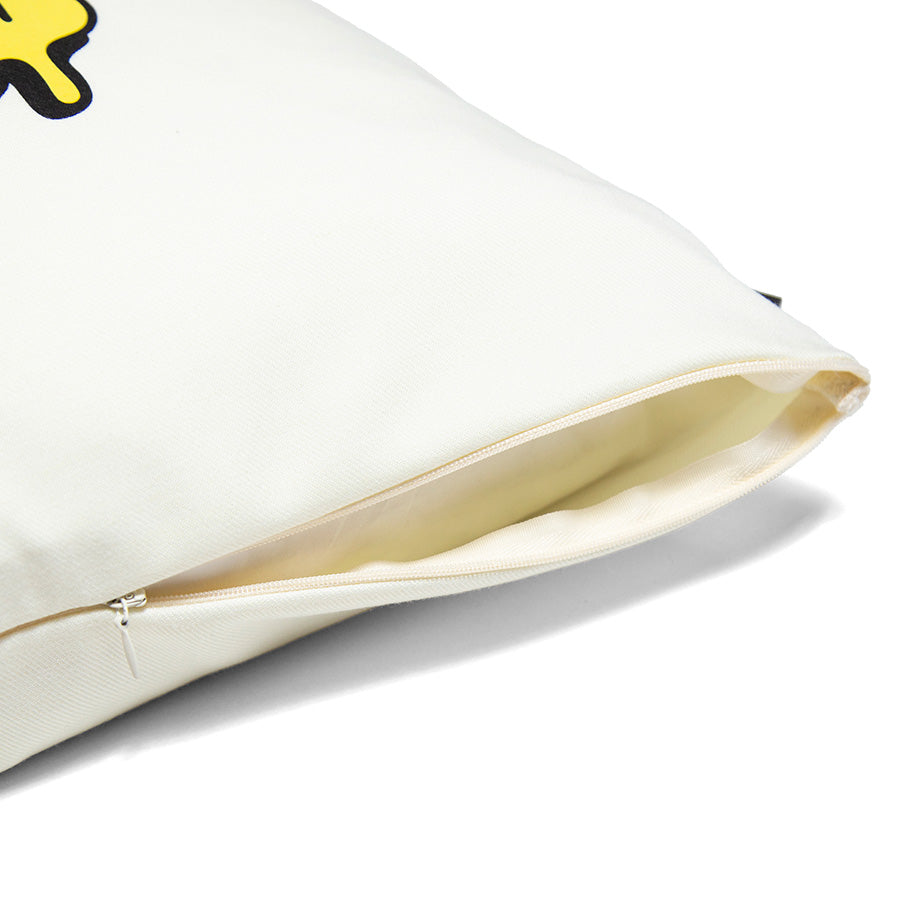 HAIGHT MUNCHIES CLUB CUSHION ft.CASPER クッション ホワイト ファスナー詳細 HTMC-267005