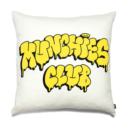 HAIGHT MUNCHIES CLUB CUSHION ft.CASPER クッション ホワイト 正面 平置き HTMC-267005