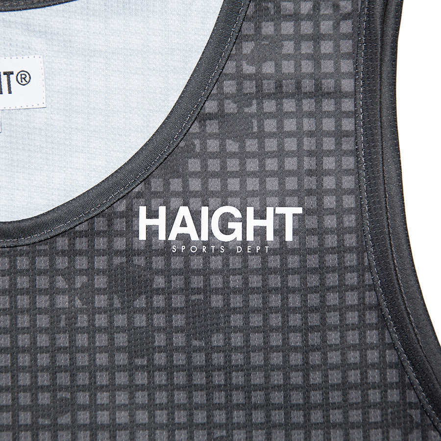 HAIGHT（ヘイト）NIGHT CAMO MESH TANK グレー 左胸ロゴプリント HTSS-269001