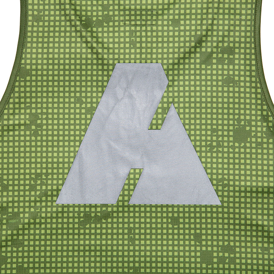 HAIGHT（ヘイト）NIGHT CAMO MESH TANK オリーブ バックプリント詳細 HTSS-269001