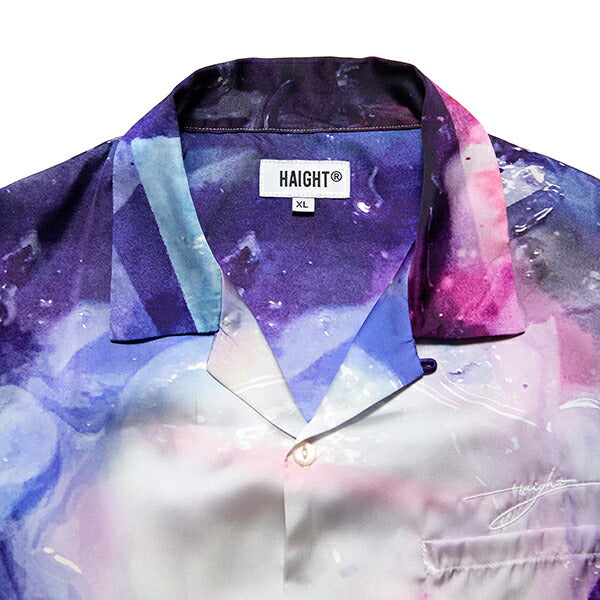 HAIGHT ( ヘイト ) PURPLE NIGHT OPEN COLLAR SHIRT オープンカラー