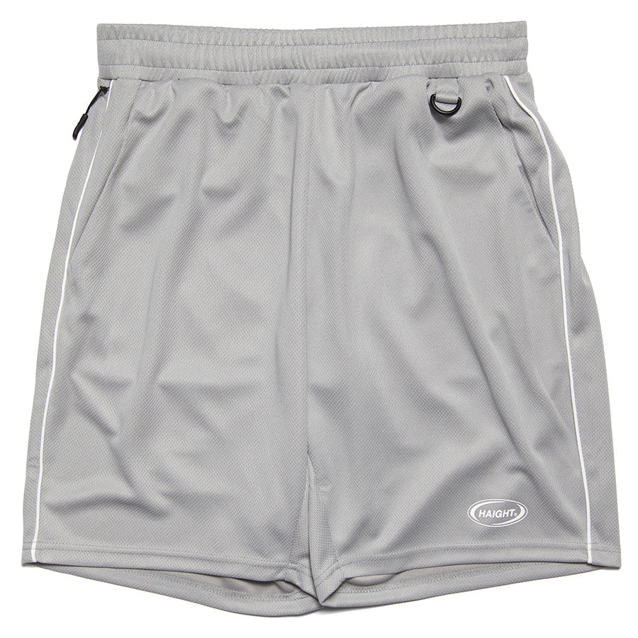 HAIGHT（ヘイト）OVAL LOGO DRY SHORTS グレー 正面平置き HTSS-265008