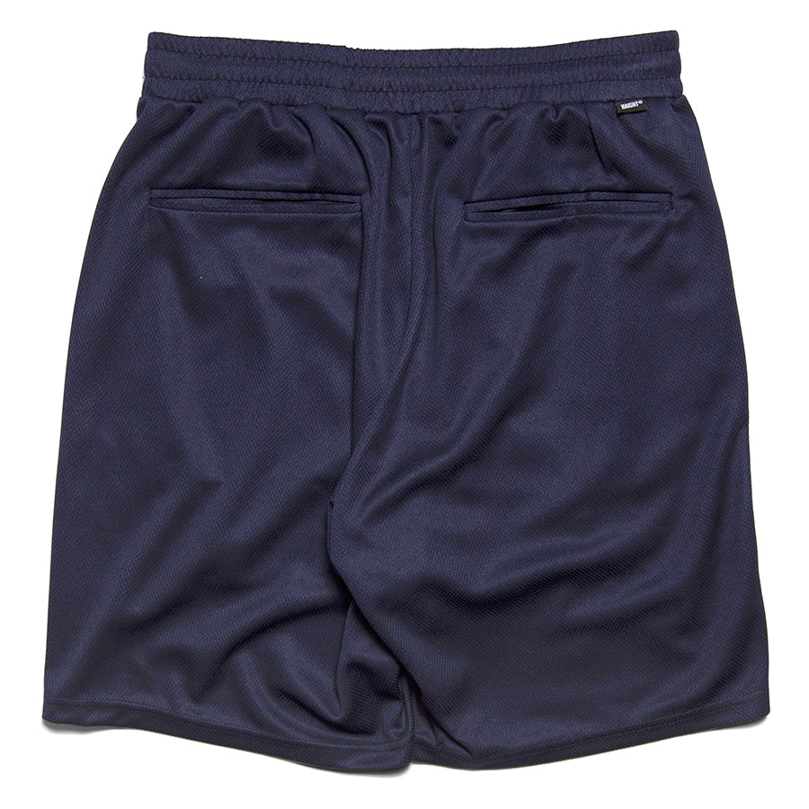 HAIGHT（ヘイト）OVAL LOGO DRY SHORTS ネイビー 背面平置き HTSS-265008