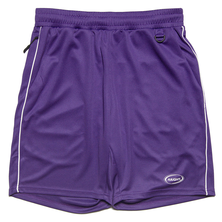 HAIGHT（ヘイト）OVAL LOGO DRY SHORTS パープル 正面平置き HTSS-265008