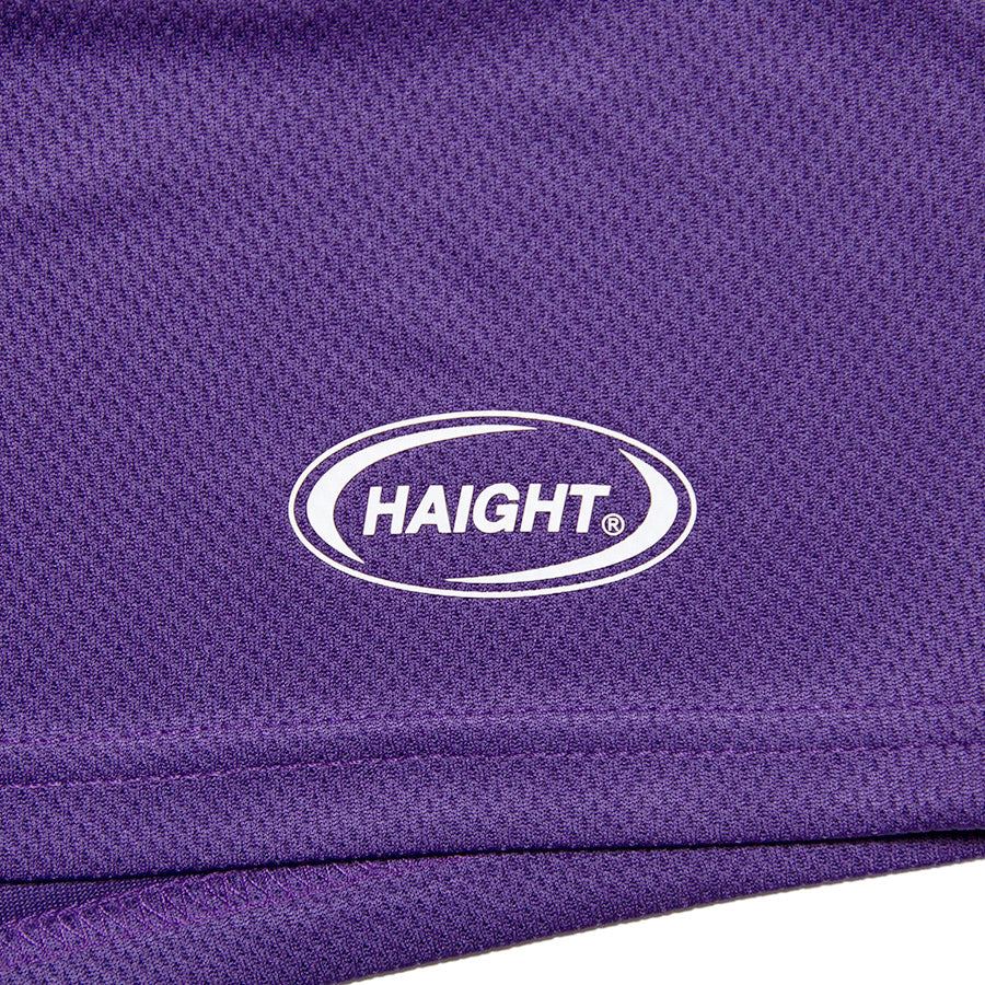 HAIGHT（ヘイト）OVAL LOGO DRY SHORTS パープル 左裾オーバルロゴプリント HTSS-265008