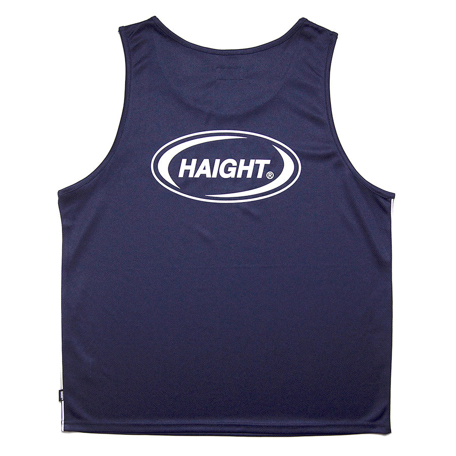 HAIGHT（ヘイト）OVAL LOGO DRY TANK ネイビー 背面平置き HTSS-269003