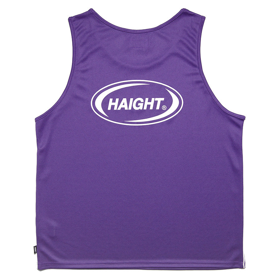 HAIGHT（ヘイト）OVAL LOGO DRY TANK パープル 背面平置き HTSS-269003