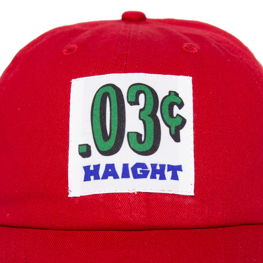 HAIGHT PATCH LOW CAP レッド RAT HOLE STUDIO フロントパッチ詳細 HTAW-266003