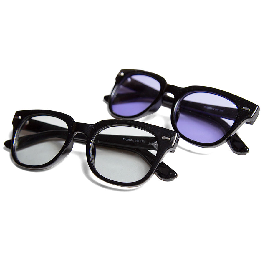 HAIGHT（ヘイト）POLARIZED SUN GLASSES ブラック/グレー、ブラック/パープル 2カラー比較
