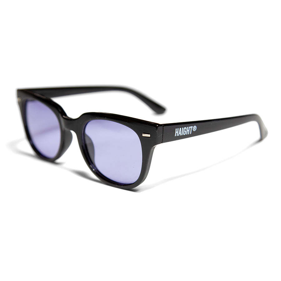 HAIGHT（ヘイト）POLARIZED SUN GLASSES ブラック/パープル 左斜め