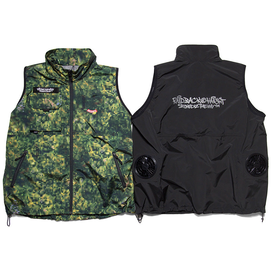 HAIGHT RAIDBACK FAN VEST ft.CASPER カモ ブラック 2カラー展開