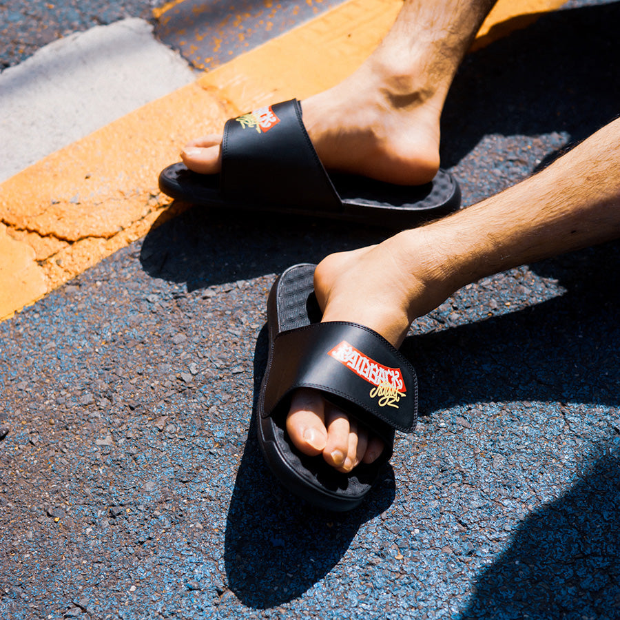 HAIGHT RAIDBACK SLIDE SANDALS iSlide ブラック 着用イメージ