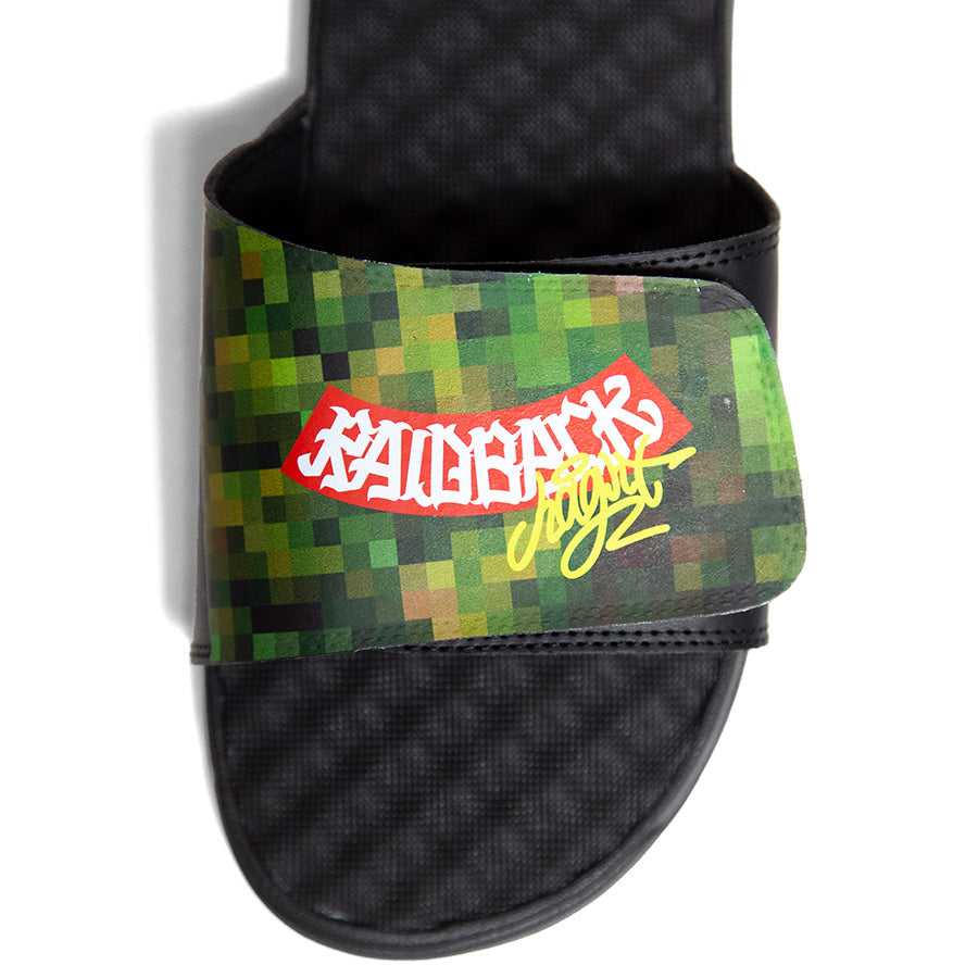 HAIGHT RAIDBACK SLIDE SANDALS iSlide カモ ストラップロゴ詳細