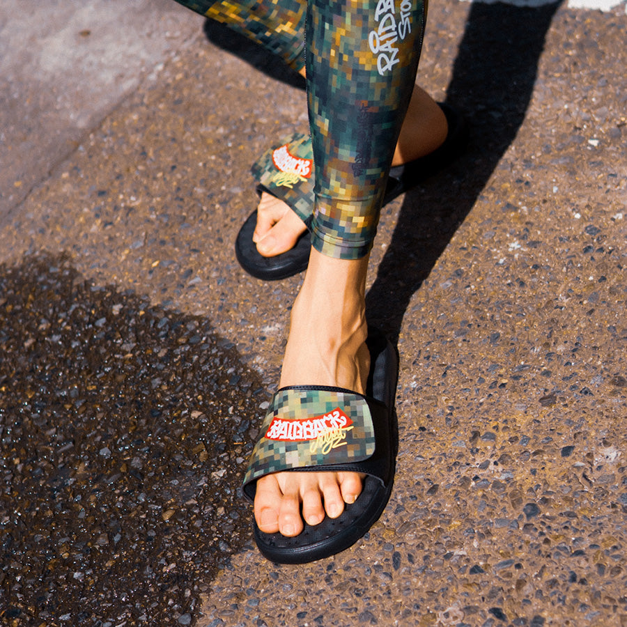 HAIGHT RAIDBACK SLIDE SANDALS iSlide カモ 着用イメージ