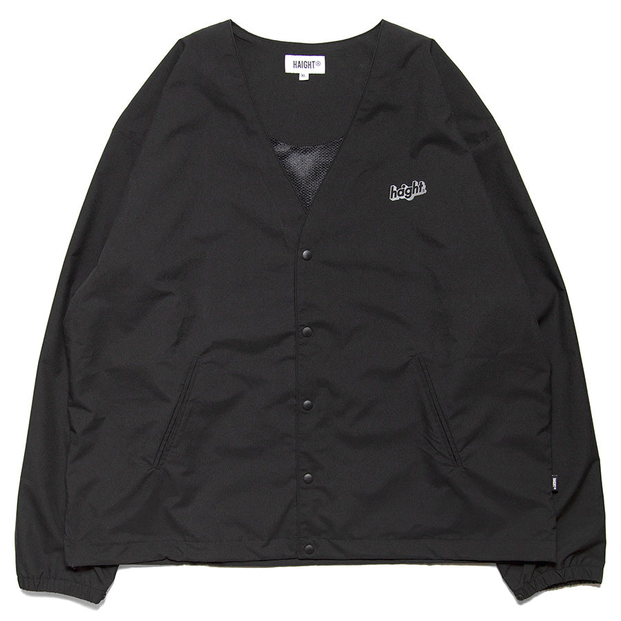 HAIGHT カーディガン ブラック リップストップ 正面