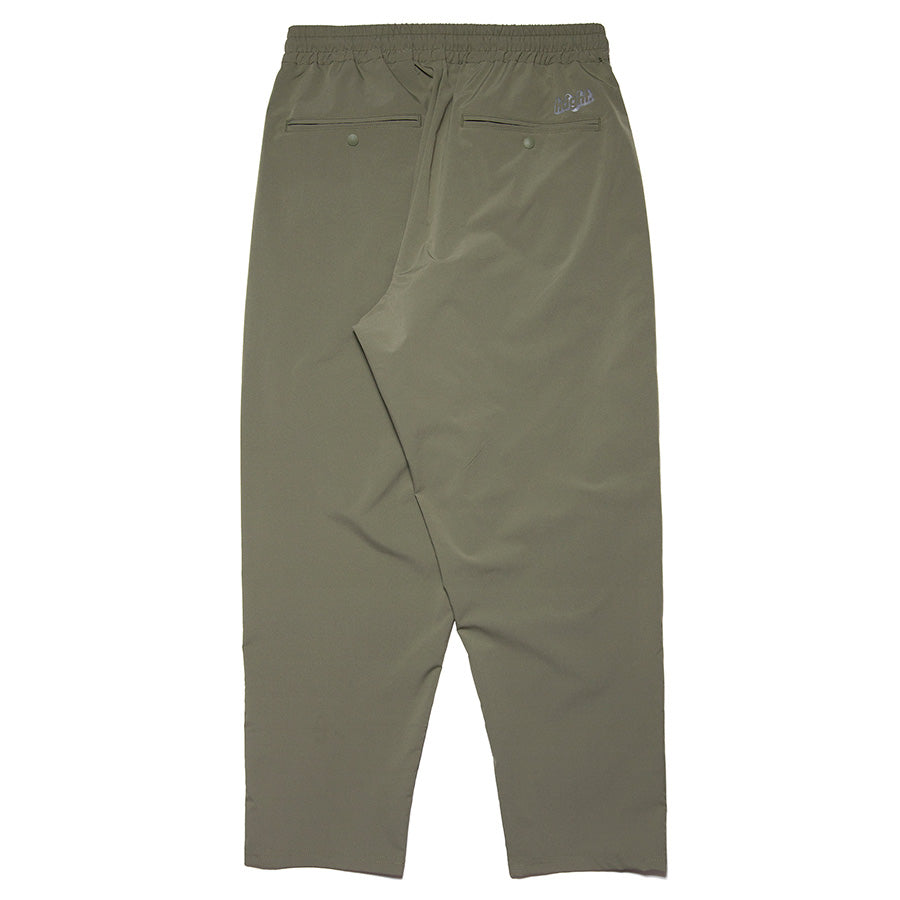 HAIGHT RELAXING EASY PANTS オリーブ 背面平置き