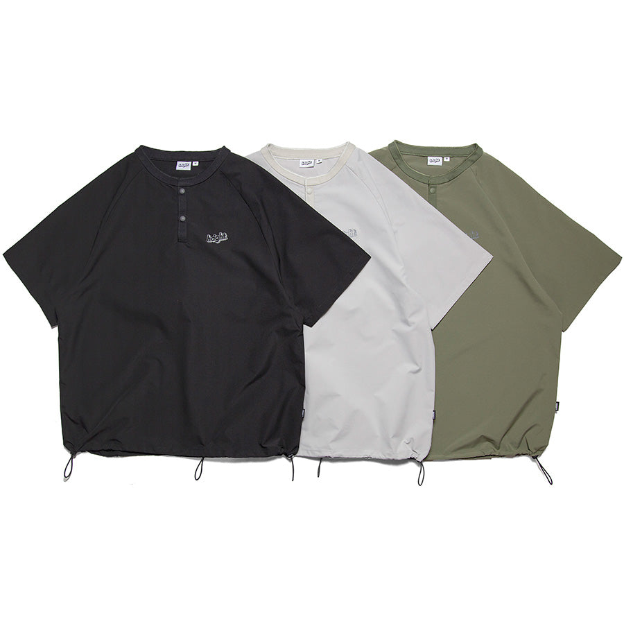 HAIGHT RELAXING SNAP Tee ブラック ライトグレー オリーブ 3カラー比較画像