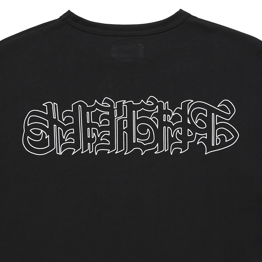 HAIGHT 仙臺 L/S TEE BLACK STORE 別注 ロングスリーブTシャツ ブラック 背面 平置き HTBS-261002