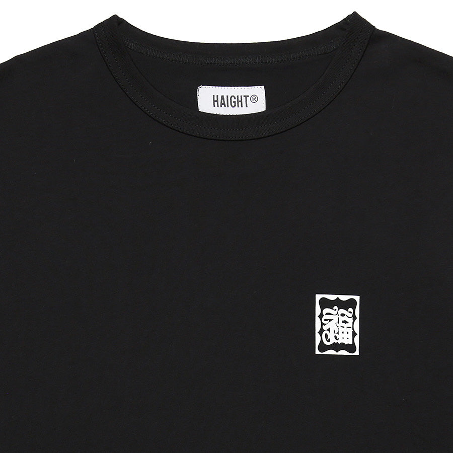 HAIGHT 仙臺 L/S TEE BLACK STORE 別注 ロングスリーブTシャツ ブラック ワンポイントプリント詳細 HTBS-261002