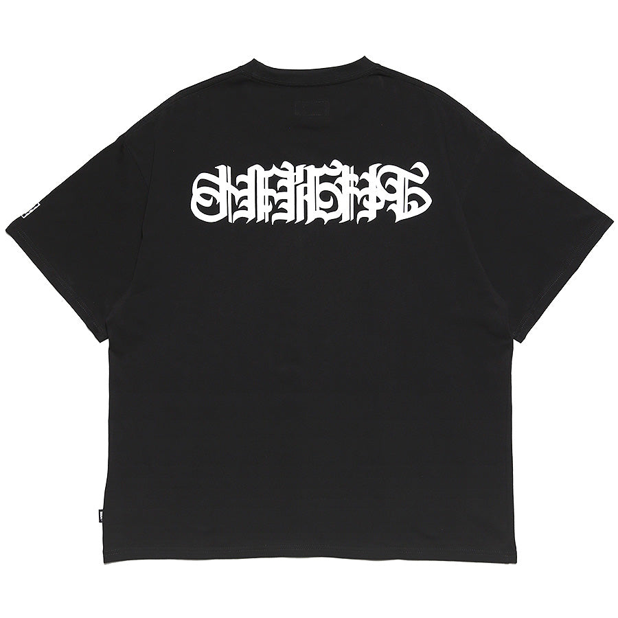 HAIGHT 仙臺 S/S TEE BLACK STORE 別注Tシャツ ブラック 背面 平置き HAIGHTロゴ HTBS-261001
