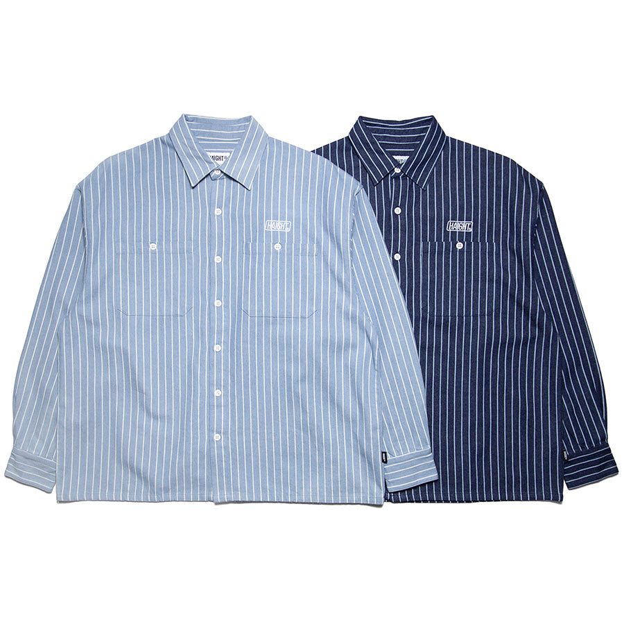 HAIGHT（ヘイト） STRIPE DENIM SHIRT シャツ HTSS-264001 – BLACK STORE