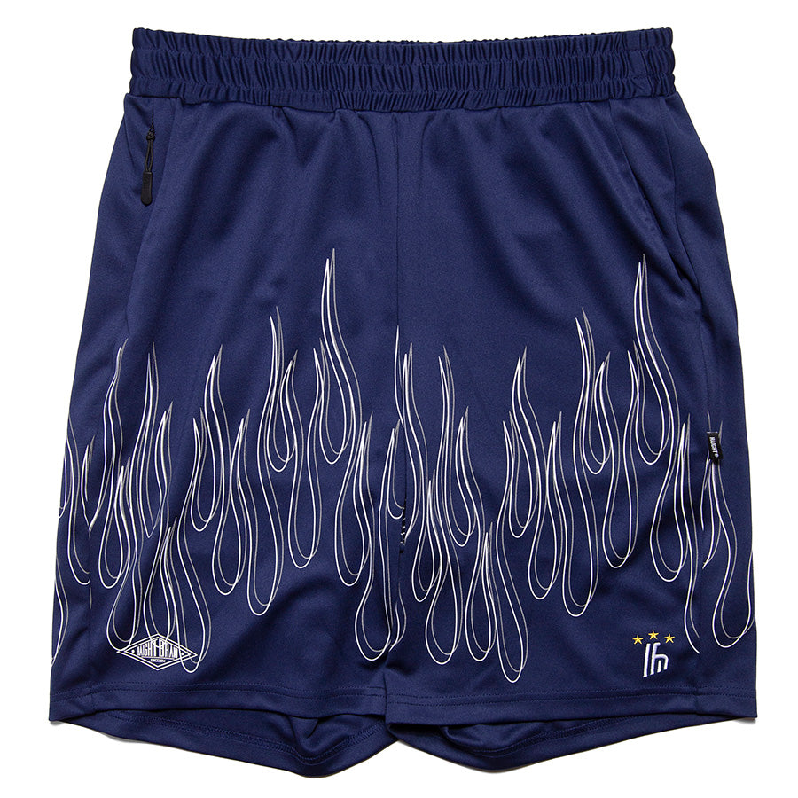 HAIGHT（ヘイト）FLAMES SOCCER SHORTS ネイビー HAIGHT（ヘイト）FLAMES SOCCER SHORTS ショーツ HTSS-265005 – BLACK