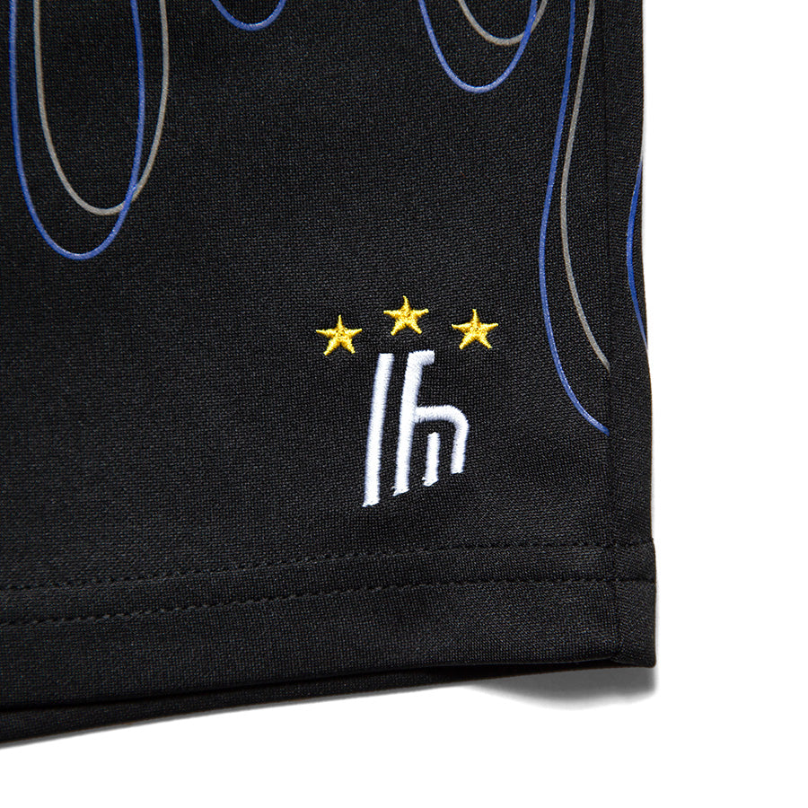 HAIGHT（ヘイト）FLAMES SOCCER SHORTS ショーツ HTSS-265005 – BLACK