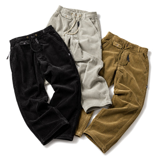 HAIGHT STRAIGHT CORDUROY PANTS コーデュロイパンツ ブラック グレー サンド 3カラー HTAW-265003