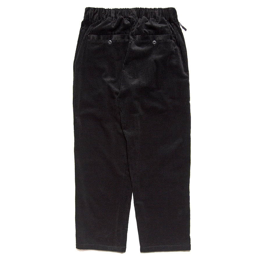 HAIGHT STRAIGHT CORDUROY PANTS コーデュロイパンツ ブラック 平置き 背面 HTAW-265003