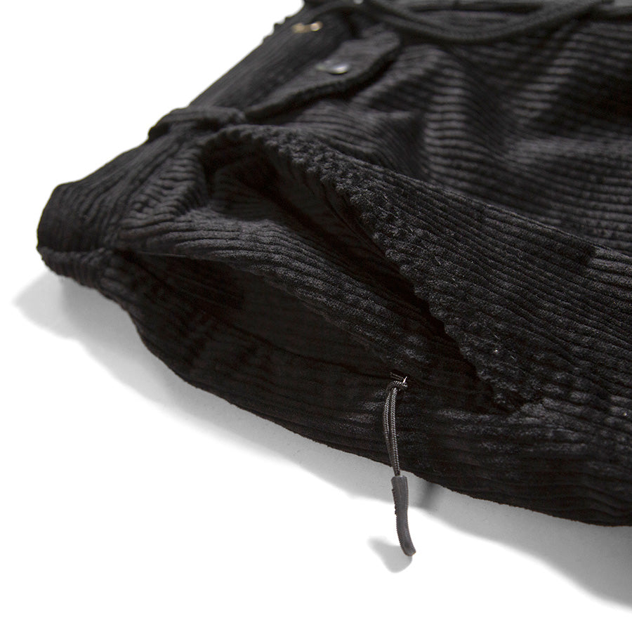 HAIGHT STRAIGHT CORDUROY PANTS コーデュロイパンツ ブラック フロント2重ポケット詳細 HTAW-265003