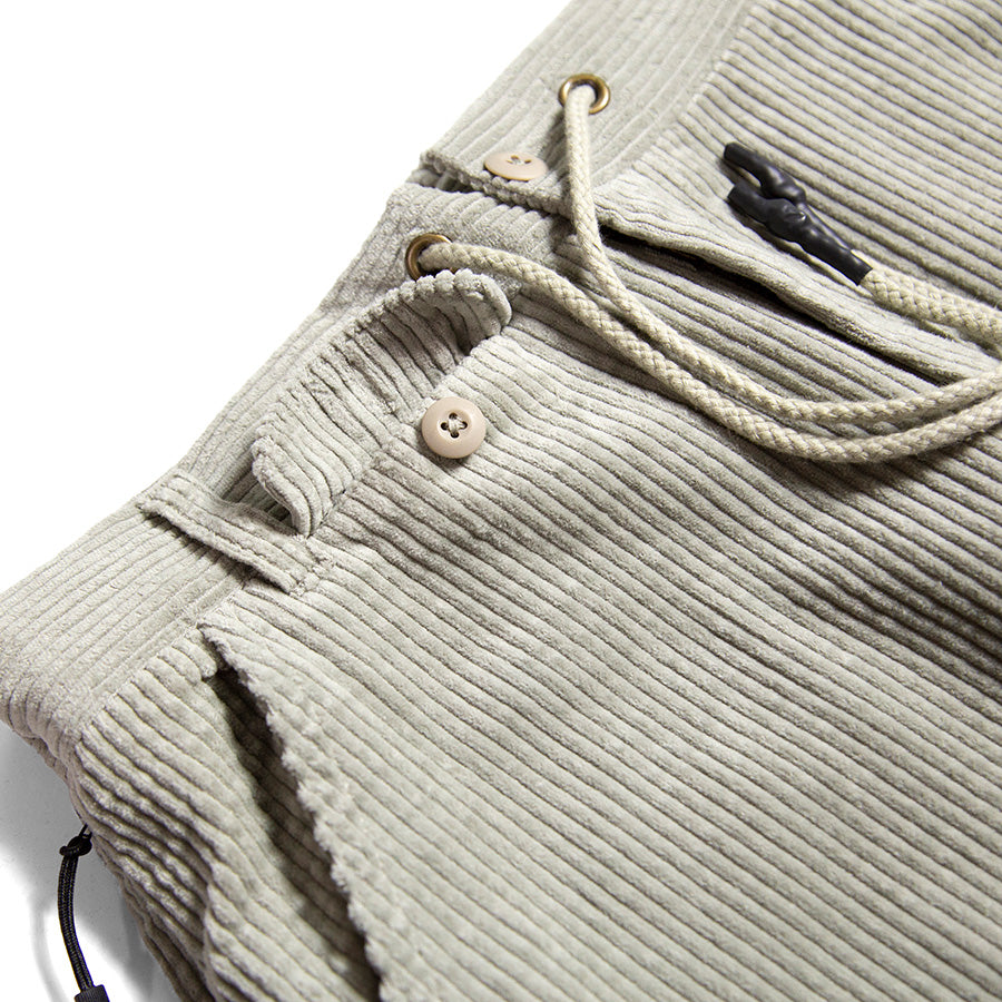 HAIGHT STRAIGHT CORDUROY PANTS コーデュロイパンツ グレー フロントボタン付きポケット詳細 HTAW-265003
