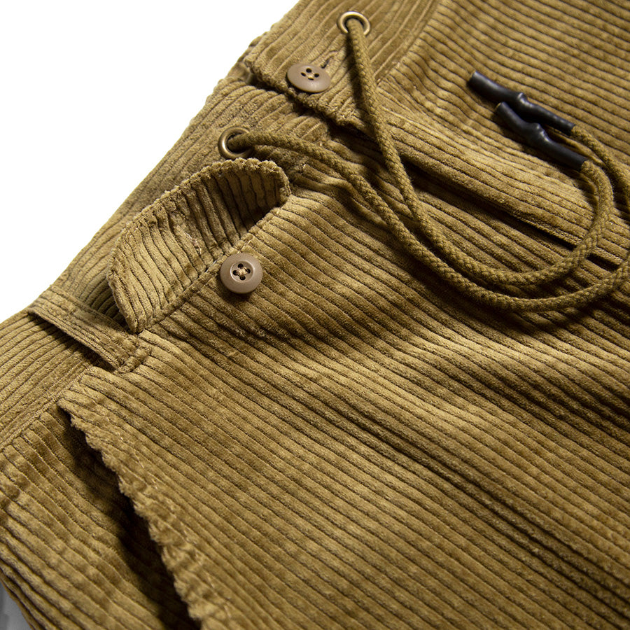 HAIGHT STRAIGHT CORDUROY PANTS コーデュロイパンツ サンド フロントボタン付きポケット詳細 HTAW-265003